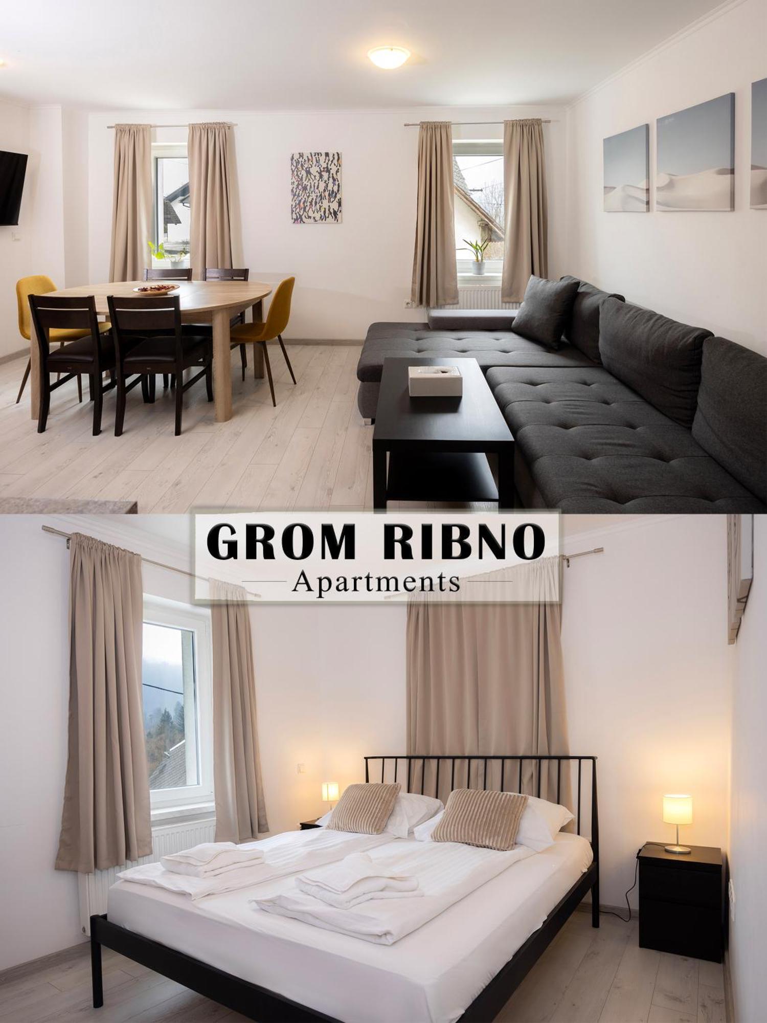 Grom Ribno Apartments Блед Экстерьер фото